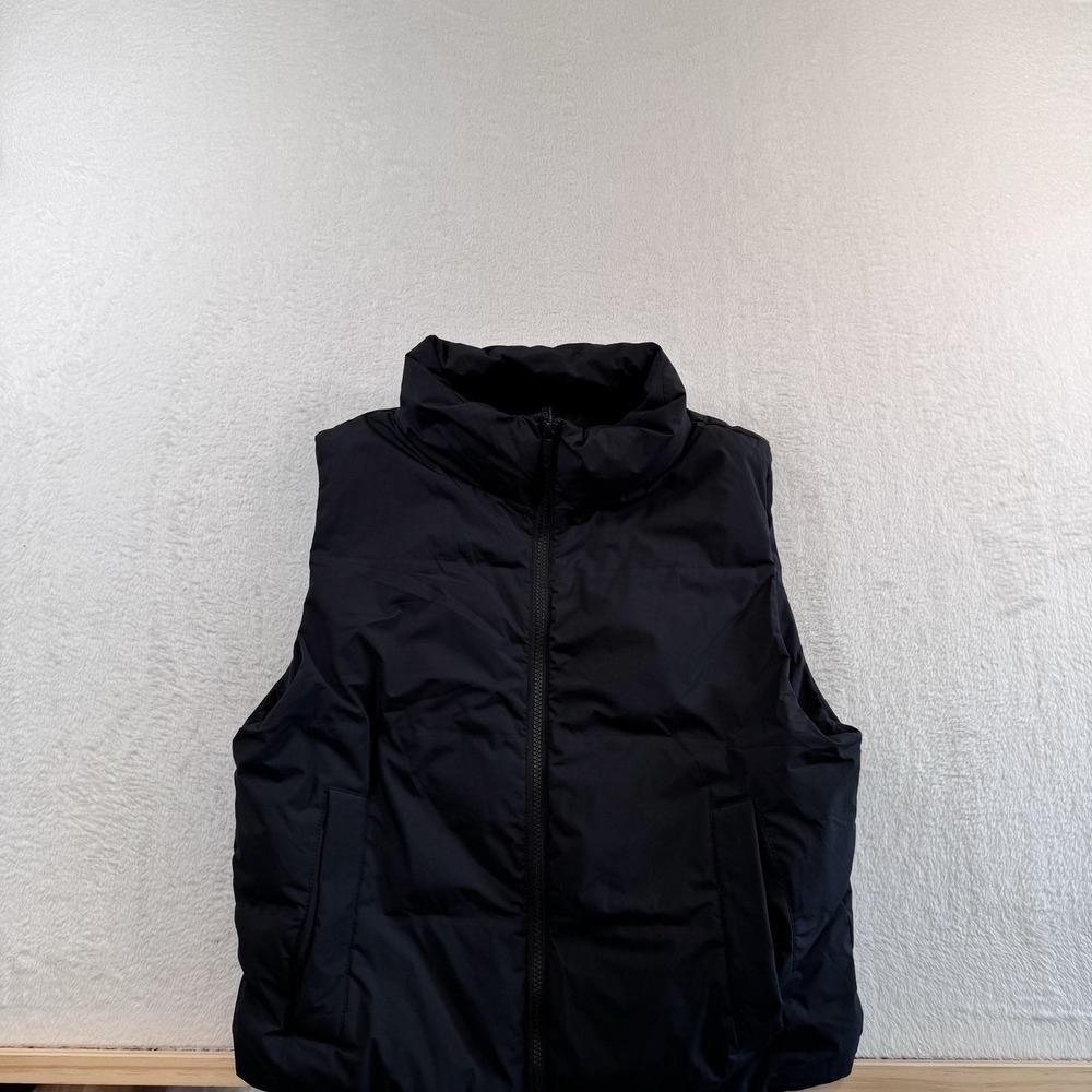 Nuuds Vest Womens XS Black Goose Down Puffer Full Zip Lightweight Warm